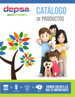 Cat&aacute;logo - DEPSA Desarrollo de productos SA de CV