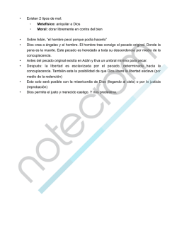 &bull; Existen 2 tipos de mal: Metaf&iacute;sico: aniquilar a Dios