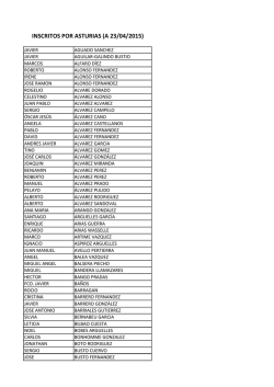 INSCRITOS POR ASTURIAS (A 23/04/2015)