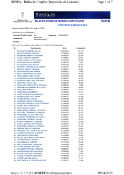 Page 1 of 7 SESPA - Bolsa de Empleo (Impresi&oacute;n de Listados) 29