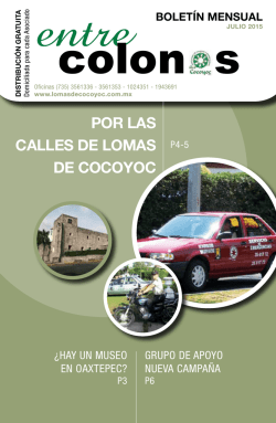 colon s - Asociaci&oacute;n de Colonos y Propietarios de Lomas de Cocoyoc