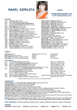 CV - Rakel Ezpeleta