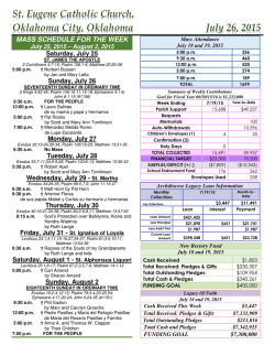 St. Eugene Catholic Church, Oklahoma City, Oklahoma July 26, 2015