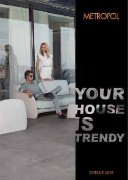 Cat&aacute;logo Metropol Cersaie 2015