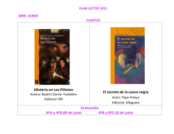 MES: JUNIO Misterio en Los Pi&ntilde;ones El secreto de la cueva negra