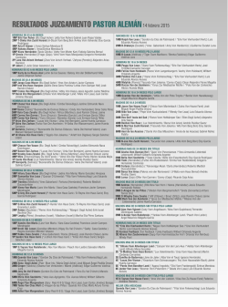 RESULTADOS JUZGAMIENTO PASTOR ALEM&Aacute;N14 febrero 2015