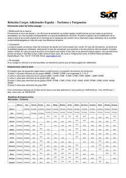 Relacion Cargos Adicionales