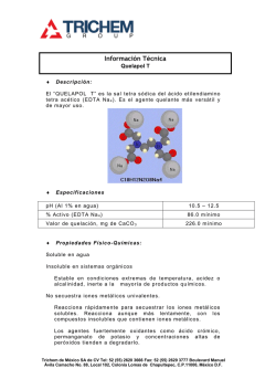 Informaci&oacute;n T&eacute;cnica
