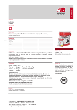 Dosis t&oacute;xica DL 50% - James Brown Pharma