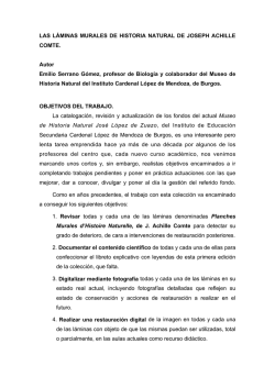 Las l&aacute;minas murales de Hist&oacute;ria Natural de Joseph Achille Comte.