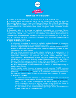 TERMINOS Y CONDICIONES - Febreze &ndash; Respira Feliz