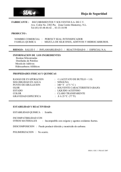 Hoja de Seguridad