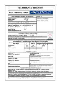 HOJA DE SEGURIDAD DE JUNTACRYL