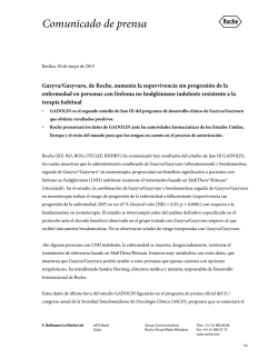 Roche`s Gazyva/Gazyvaro extended the time people with refractory