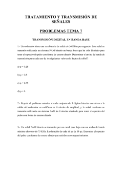 TRATAMIENTO Y TRANSMISI&Oacute;N DE SE&Ntilde;ALES PROBLEMAS