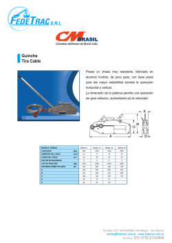 Guinche Tira Cable