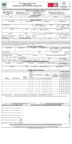 Firma Original del Trabajador C.C. No Firma Original del Empleador