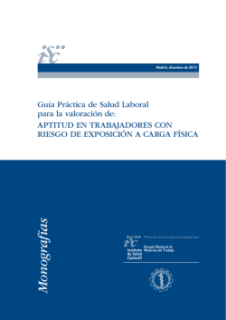 Gu&iacute;a Pr&aacute;ctica de Salud Laboral para la valoraci&oacute;n de: Aptitud