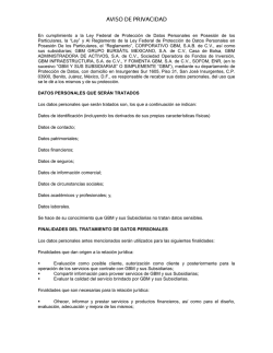 Aviso de Privacidad