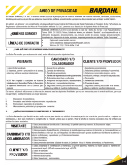 AVISO DE PRIVACIDAD