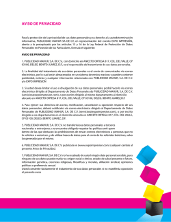 AVISO DE PRIVACIDAD