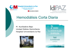 Hemodi&aacute;lisis corta frecuente
