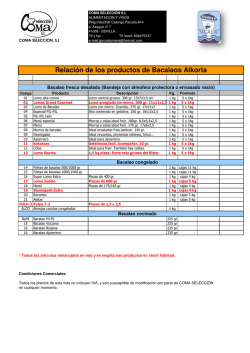 Listado de Precio de ALKORTA 2008