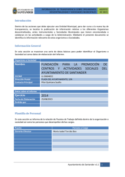 Retribuciones y plantilla de la Fundaci&oacute;n