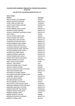 Sector Urbano Nombre Municipio ABELLO SUAREZ LUIS