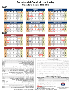 Escuelas del Condado de Shelby 2015 2016