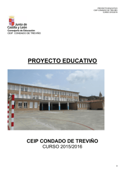 proyecto educativo - CEIP Condado de Trevi&ntilde;o
