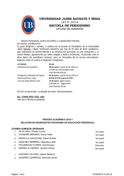 universidad jaime bausate y meza escuela de periodismo