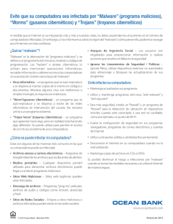 "Malware" (programa malicioso), "Worms" (gusanos