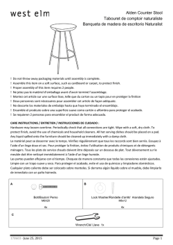 Alden Counter Stool Tabouret de comptoir naturaliste
