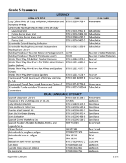 Grade 5 Resources - Naperville Community Unit School District 203
