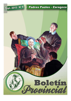 boletin septiembre-2015 - Congregaci&oacute;n de la Misi&oacute;n, Provincia