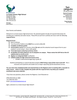 English - La Costa Canyon High School