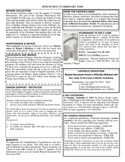 20TH SUNDAY IN ORDINARY TIME