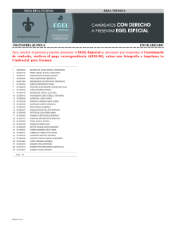 Para concluir el proceso y puedas presentar el EGEL