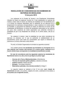 Resoluci&oacute;n de Coincidencias