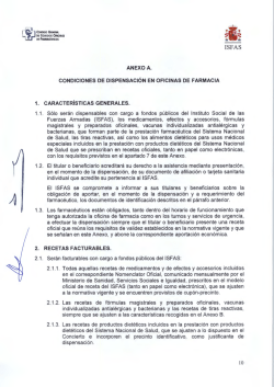 Anexo A: Condiciones de dispensaci&oacute;n en las Oficinas de Farmacia.