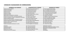 CONSEJOS CIUDADANOS DE CORREGIDORA