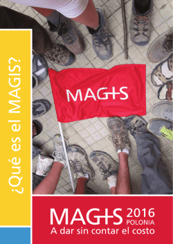 Folleto informativo Magis Polonia &ndash; JMJ