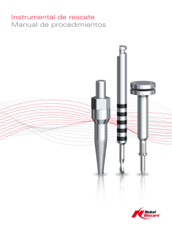 Instrumental de rescate Manual de procedimientos