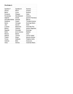 Apellido P Apellido M Nombre Alonso Mar&iacute;n Amparo Behm Lorca