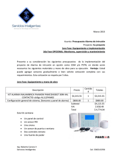 Proyecto base Alarmas