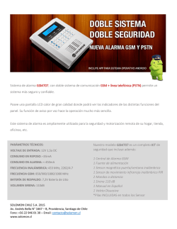 Sistema de alarma GSM707, con doble sistema de