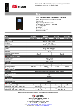 Hoja caracter&iacute;sticas MS