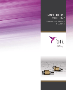 TRANSEPITELIALMULTI-IM&reg; CON NUEVA SUPERFICIE Ti Golden