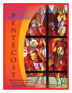 Sacred Heart of Jesus Boulder, Colorado May 24, 2015